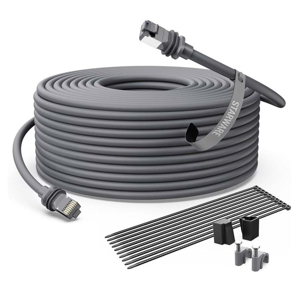 Starware Starlink Gen 3 Replacement Ethernet Cable Gray Waterproof